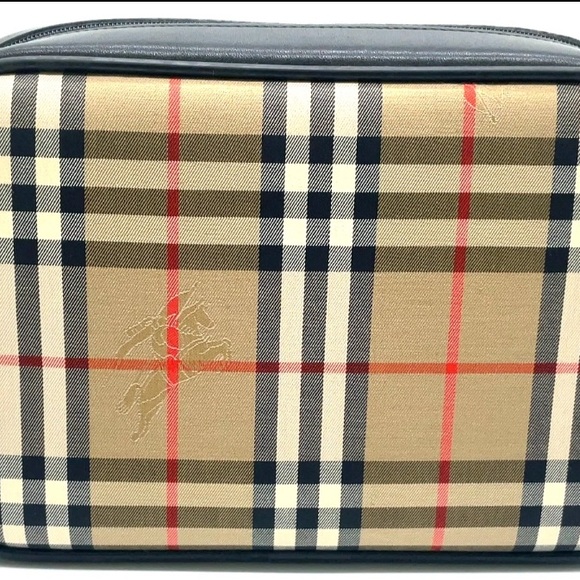 Burberry Tan and Black Plaid Shoulder Bag - Picture 2 of 8